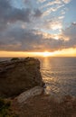 Sunrise in the Cap Martinet on the island of Ibiza Royalty Free Stock Photo