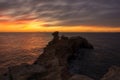 Sunrise in the Cap Martinet on the island of Ibiza Royalty Free Stock Photo