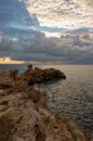 Sunrise in the Cap Martinet on the island of Ibiza Royalty Free Stock Photo