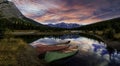 Sunrise at Cascade Ponds Royalty Free Stock Photo