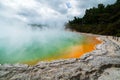 Champagne pool in Rotorua, New Zealand at Sunrise