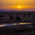 Sunrise at Chott el Djerid