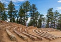 Sunrise Circle Amphitheater on the top of Flagstaff Mountain Royalty Free Stock Photo