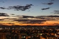 Sunrise and city with beautiful sky Royalty Free Stock Photo