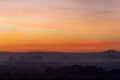 Sunrise in the city Goiania Royalty Free Stock Photo