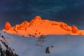 Sunrise in Ciucas Mountains, Romania Royalty Free Stock Photo