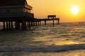Sunset Clearwater Pier 60 Tampa Florida Beach Royalty Free Stock Photo