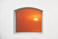 Sunrise on clerestory window, summer concept