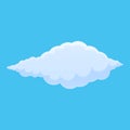 Sunrise cloud icon, cartoon style