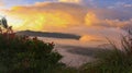 Sunrise on cloudy mount bromo, Indonesia