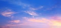 Art sunrise cloudy sky; Abstract Background of colorful sky concept
