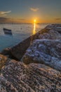 Sunrise on the coast of Conero, Marche, Italy