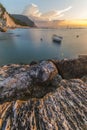 Sunrise on the coast of Conero, Marche, Italy