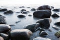 Wet stones by the sea Royalty Free Stock Photo