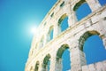 Sunrise Colosseum in Rome, Italy Royalty Free Stock Photo