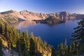 Sunrise at Crater Lake Volcano in Oregon Royalty Free Stock Photo