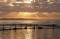 Sunrise Cronulla, Sydney Royalty Free Stock Photo