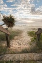 Sunrise at Currumbin beach, Gold Coast, Australia Royalty Free Stock Photo