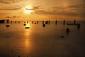 Sunrise on the Delaware Bay Royalty Free Stock Photo