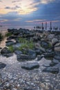 Sunrise on Delaware Bay Royalty Free Stock Photo