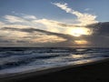Sunrise at desaru`beach Royalty Free Stock Photo