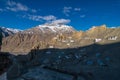 Sunrise - Dhankhar Village, Spiti Valley, Himachal Royalty Free Stock Photo