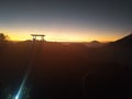 Sunrise in dieng montine java