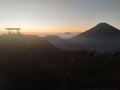 Sunrise in dieng mountine java