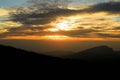 Sunrise at Doi Inthanon National park. Royalty Free Stock Photo