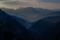 Sunrise in Dolomites mountains, Italy