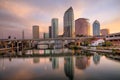 Sunrise Downtown Tampa, Florida Royalty Free Stock Photo