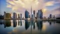 Sunrise in Dubai Royalty Free Stock Photo