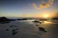 Sunrise on the east coast, Northland, New Zealand Royalty Free Stock Photo