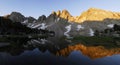 Sunrise in eastern Sierra Nevada mountains