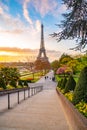 Sunrise at Eiffel Tower