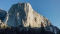 Sunrise on El Capitan in Yosemite Valley Royalty Free Stock Photo