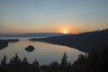 Sunrise at Emerald Bay, Lake Tahoe, California Royalty Free Stock Photo