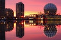 Sunrise, False Creek, Vancouver Royalty Free Stock Photo