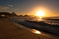 Sunrise in Famous Copacabana Beach