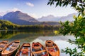 Sunrise. Fantastic Shtrbske Pleso High Tatras. Slovakia, Europe