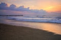 Sunrise at fishing pier on the Outer Banks, North Carolina Royalty Free Stock Photo