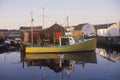 Sunrise on fishing village, Halifax, Nova Scotia, Canada