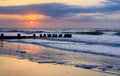 Sunrise Folly Beach Charleston South Carolina Royalty Free Stock Photo