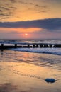 Sunrise Folly Beach Charleston South Carolina Royalty Free Stock Photo