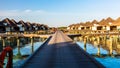 Sunrise at Four Seasons Resort Maldives at Kuda Huraa Royalty Free Stock Photo