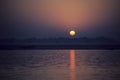 Sunrise, Ganges River Royalty Free Stock Photo