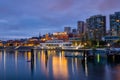 Sunrise at Ghirardelli Square in San Francisco Royalty Free Stock Photo