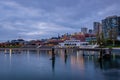 Sunrise at Ghirardelli Square in San Francisco Royalty Free Stock Photo