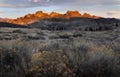 Sunrise glow on the hogbacks of Devils Backbone Royalty Free Stock Photo