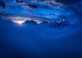 Sunrise in Gran Paradiso National Park Italy Royalty Free Stock Photo